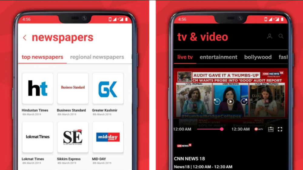 Jio News With Support for Over 12 Indian Languages Debuts on Android, iOS, Web